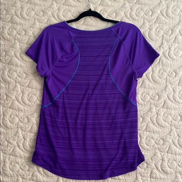 Athletic Works Dri-More Workout Tee Purple Size Large - Picture 2 of 8